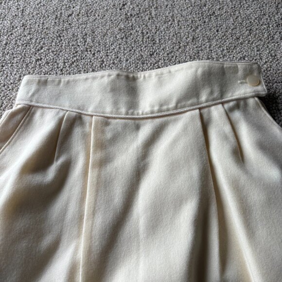 Miss Pendleton 100% Virgin Wool Suit Vintage Academia Skirt Blazer Set 10 Ivory - Picture 11 of 16